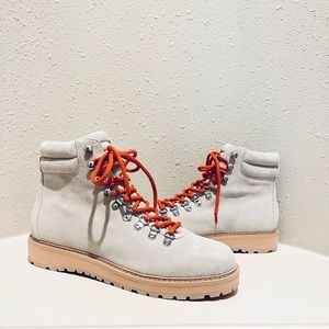 Greats Lorimer Suede Ivory Women’s Ankle Hiker Boots 
Size 10 NWT